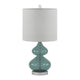 Teal Blue Glass Table Lamp Olliix