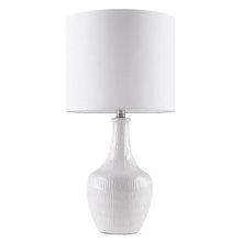 Teardrop Ceramic White Table Lamp, [product_price]- Greenhouse Home