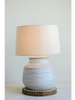 Textured Gray Ceramic Table Lamp - Greenhouse Home