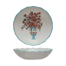 Textured Stoneware Salad Bowl Greenhouse Home