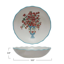 Textured Stoneware Salad Bowl Greenhouse Home