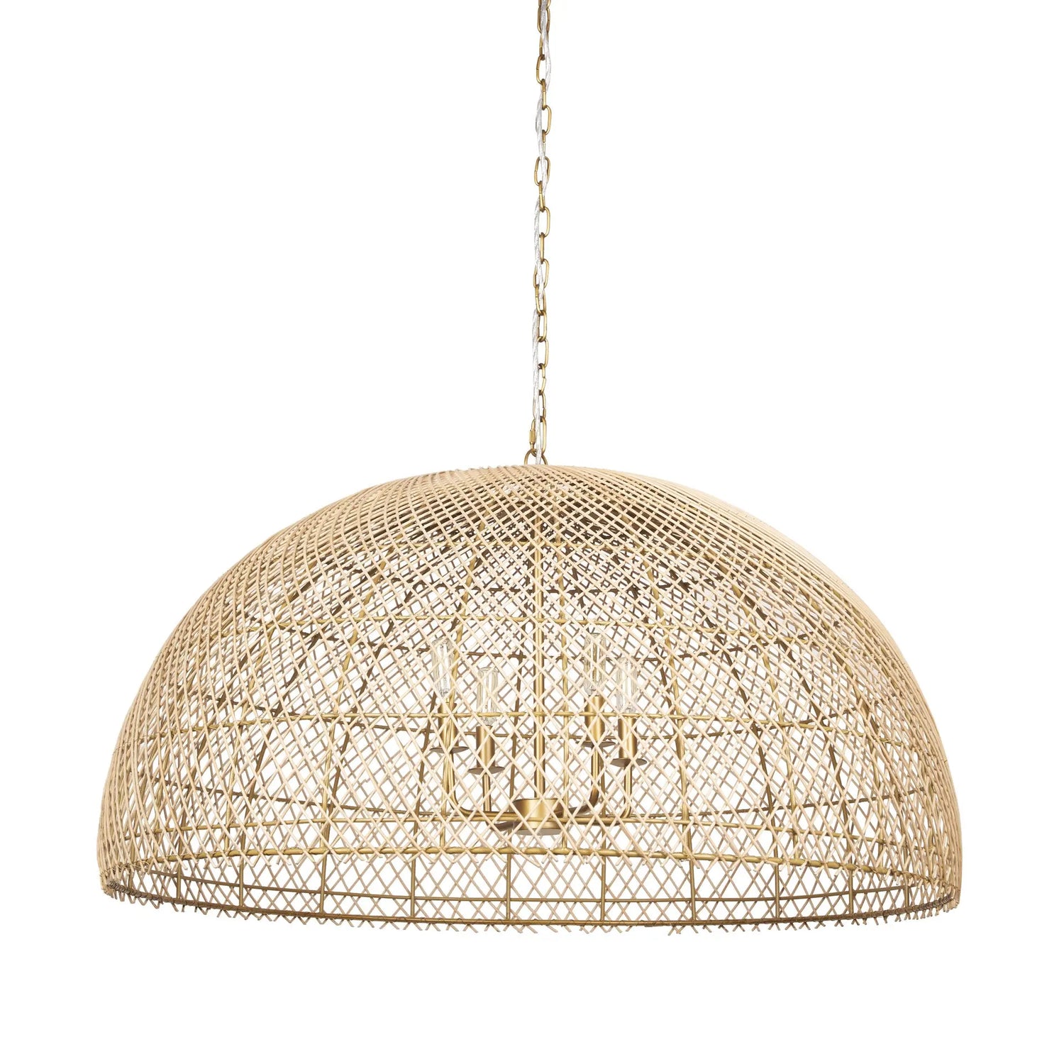 Thad 4-Light Rattan Chandelier, [product_price]- Greenhouse Home