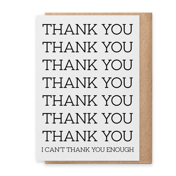 Thank You Enough - Greeting Card Paisley & Parsley
