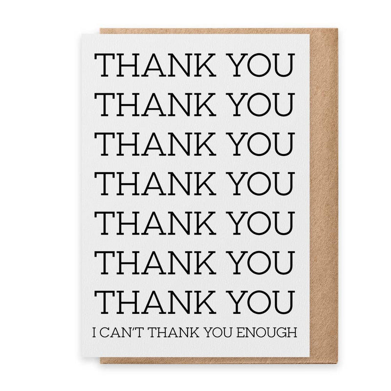 Thank You Enough - Greeting Card Paisley & Parsley