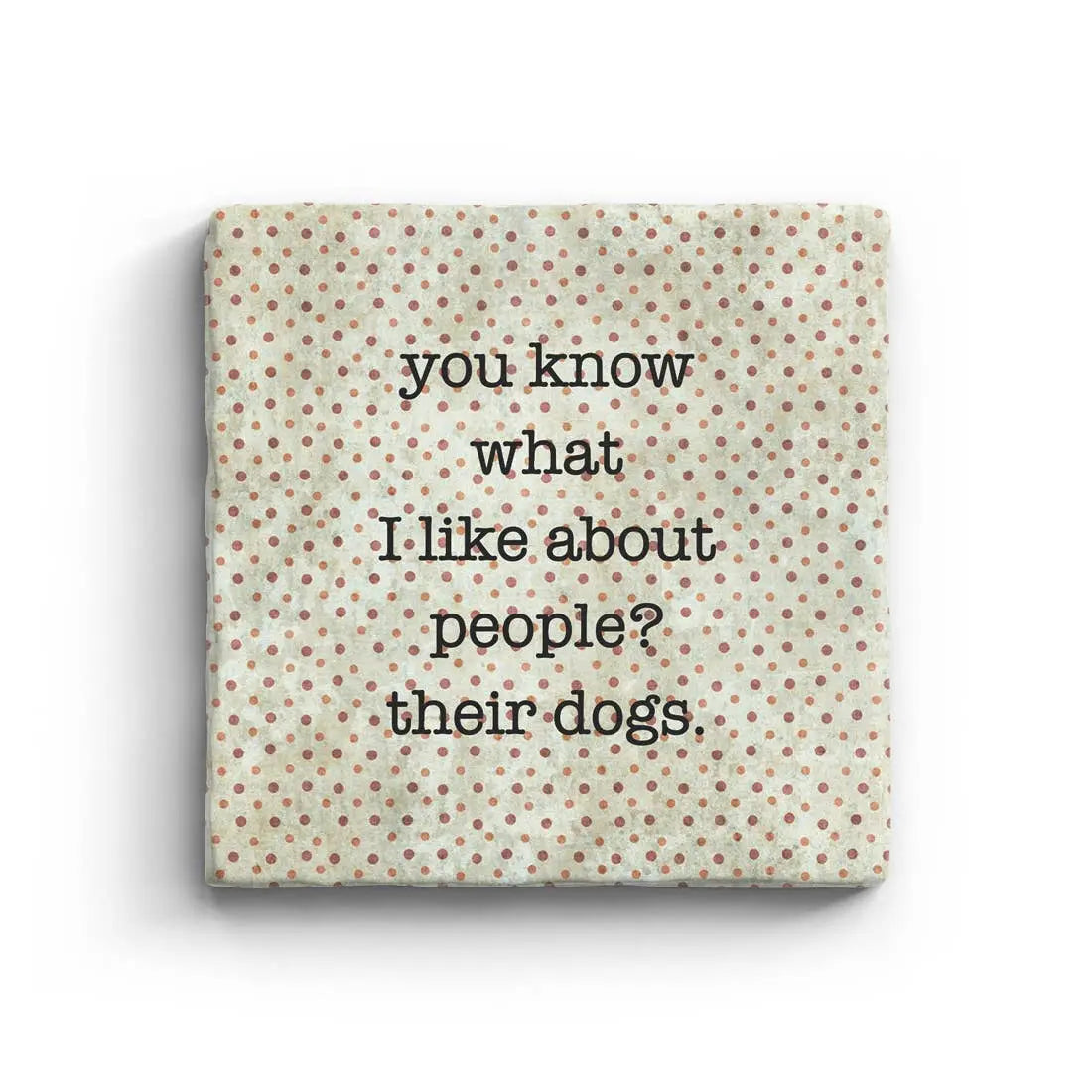 Their Dogs - Marble Coaster Paisley & Parsley