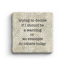 Trying to Decide - Marble Coaster Paisley & Parsley