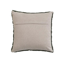 Tufted Throw Pillow w/Chambray Back Greenhouse Home