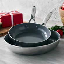 Valencia Pro Stainless Steel Frypan Set Green Pan