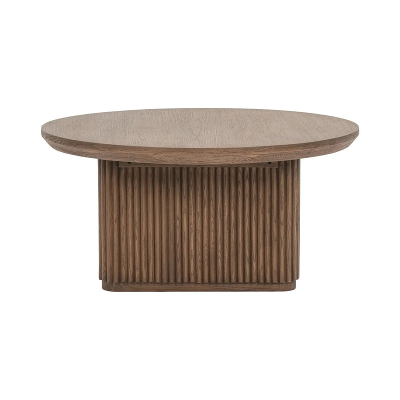 Vander Solid Wood Round Coffee Table Classic Home