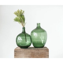 Vintage Glass Bottle Vase - Greenhouse Home