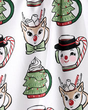 Vintage Mugs Tea Towel Geometry