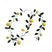 Vintage Reproduction Lemon and Leaves Garland Greenhouse Home