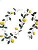 Vintage Reproduction Lemon and Leaves Garland Greenhouse Home