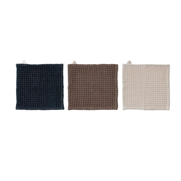 Waffle Weave Dish Cloths w/ Cheese/Serving Board Greenhouse Home