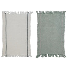 Waffle Weave Tea Towels w/ Fringe Greenhouse Home