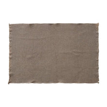 60"L x 50"W Cotton Waffle Weave Throw with Eyelash Fringe, Brown