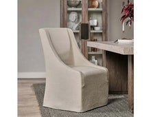 Warwick Upholstered Rolling Dining Chair Classic Home