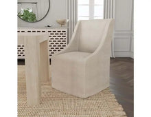 Warwick Upholstered Rolling Dining Chair Classic Home