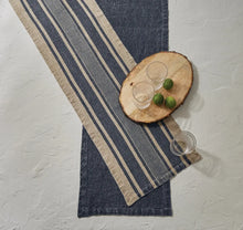 Washed Linen Striped Table Runner, [product_price]- Greenhouse Home