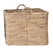 Hand-Woven Water Hyacinth Nesting Baskets with Handles, Natural, Set of 3
