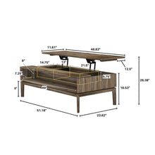 West Coffee Table with Lift Top, [product_price]- Greenhouse Home