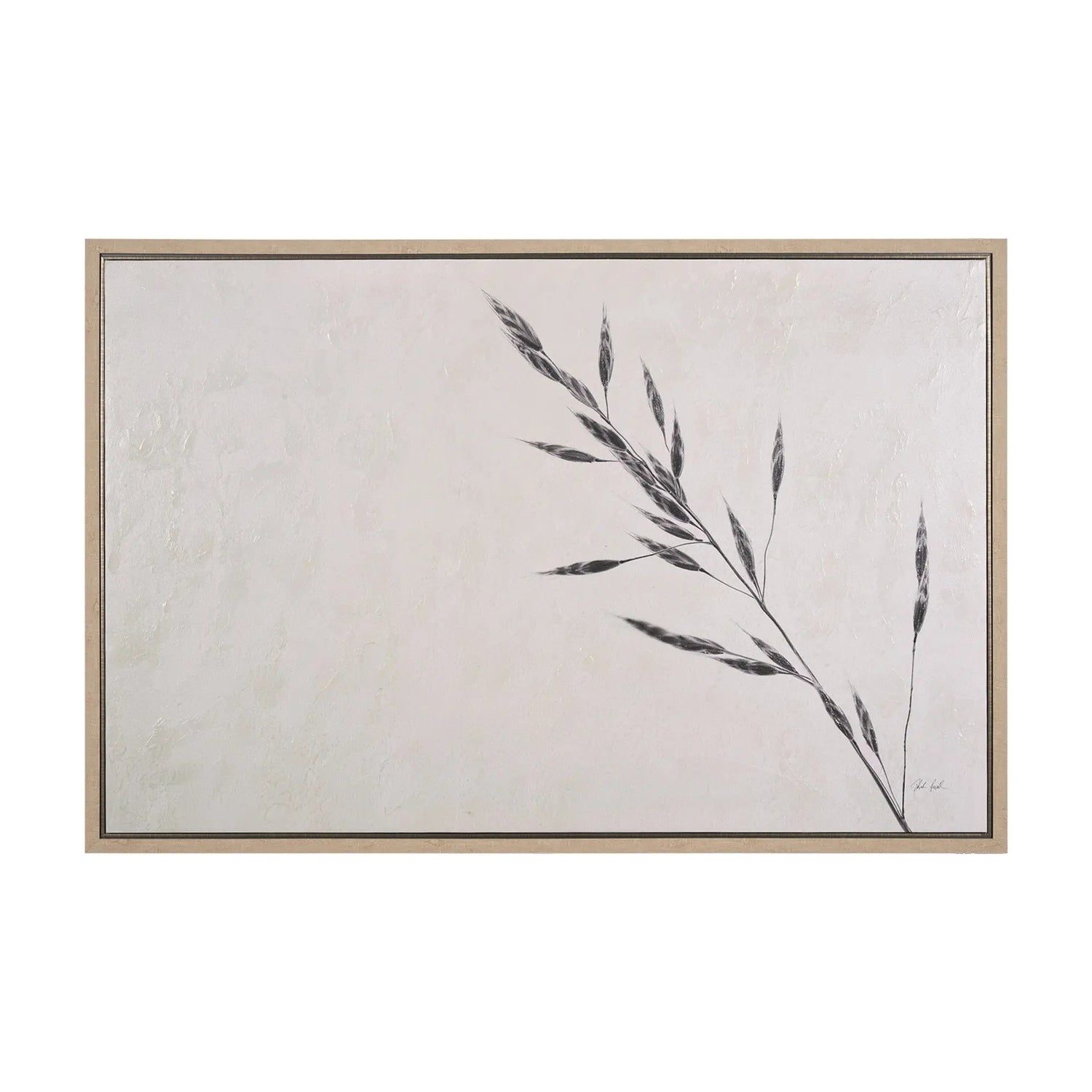 Wheat Canvas Framed Wall Art Mercana