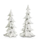 White Carved Holiday Trees Raz Imports