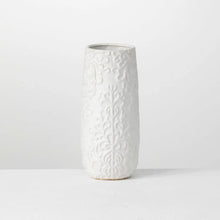 White Floral Printed Vase, [product_price]- Greenhouse Home