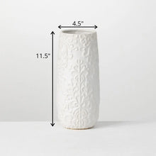 White Floral Printed Vase, [product_price]- Greenhouse Home