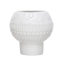 White Stoneware Flower Pot Bloomingville