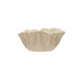 White Stoneware Fluted Bowl Greenhouse Home