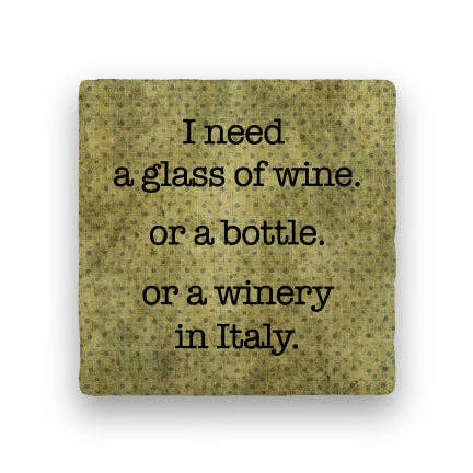 Winery In Italy - Marble Coaster, [product_price]- Greenhouse Home