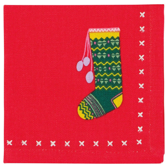Winter Woolens Cocktail Napkin Danica Jubilee