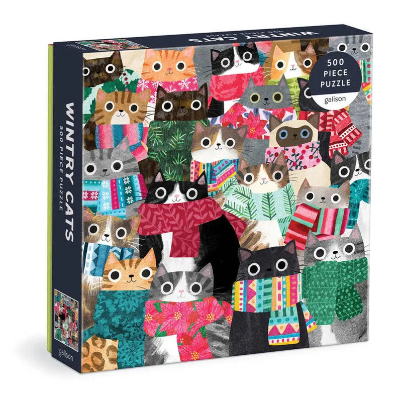 Wintry Cats 500 Piece Puzzle Chronicle Books