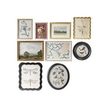 Wood Framed Glass Wall Décor with Landscapes, Botanicals + Insect Prints Greenhouse Home