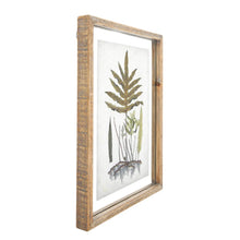 Wood Framed Wall Décor with Botanical Print Greenhouse Home