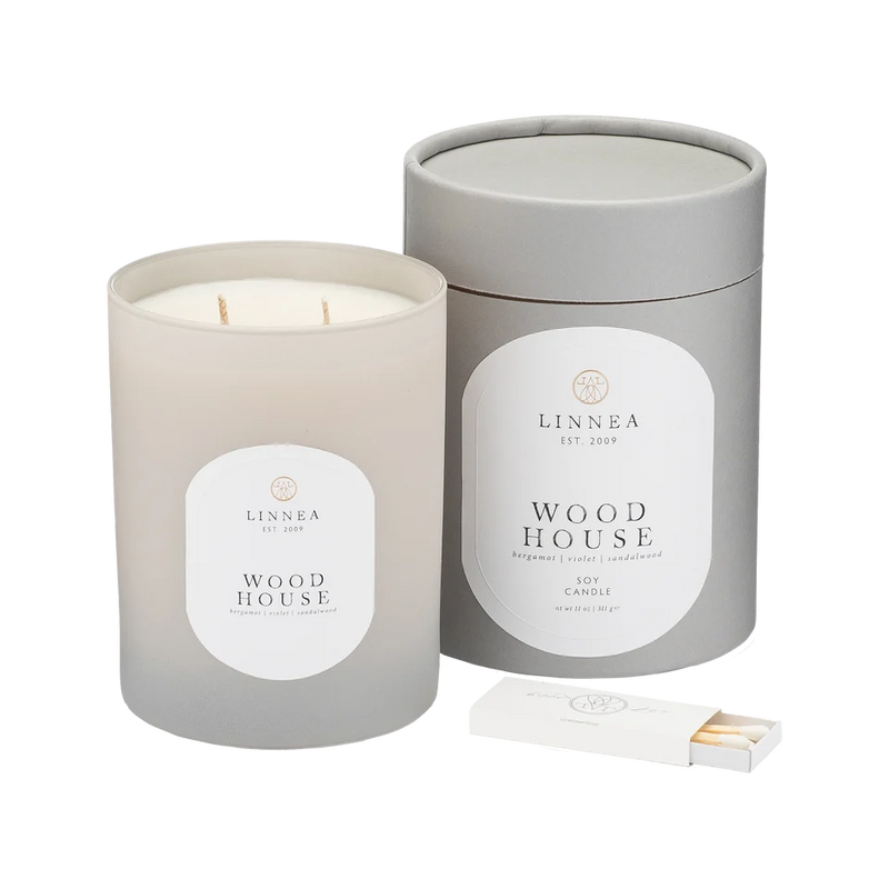 Wood House 2-Wick Candle