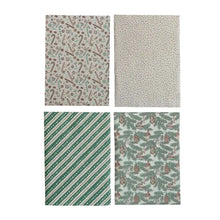 Woodland Green Holiday Wrapping Paper, 4 Styles Greenhouse Home