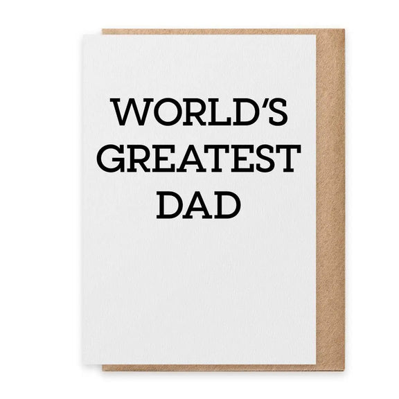 World's Greatest Dad - Greeting Card, [product_price]- Greenhouse Home