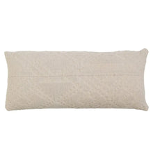 Woven Cotton Jacquard Lumbar Pillow, [product_price]- Greenhouse Home