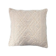 Woven Cotton Jacquard Throw Pillow Greenhouse Home