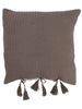 Woven Cotton Pillow w/ Tassel Ties Greenhouse Home