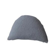Woven Cotton Slub Half Circle Pillow, Grey, [product_price]- Greenhouse Home