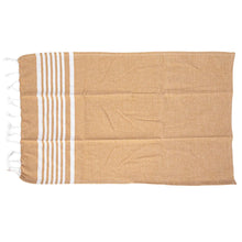 Woven Cotton Yarn Dyed Kitchen Towel w/ Stripes & Tassels, [product_price]- Greenhouse Home