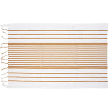 Woven Cotton Yarn Dyed Kitchen Towel w/ Stripes & Tassels, [product_price]- Greenhouse Home