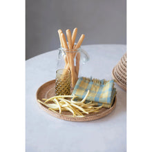 Woven Cotton and Linen Tea Towels with Fringe, 2 Styles Greenhouse Home