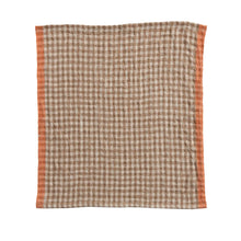 Woven Linen Cocktail Napkins w/ Gingham Pattern Greenhouse Home