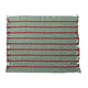 Woven Recycled Blend Throw with Braided Embroidery & Fringe