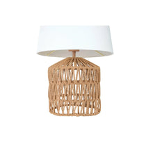 Woven Rope Table Lamp w/ Empire Shade Greenhouse Home