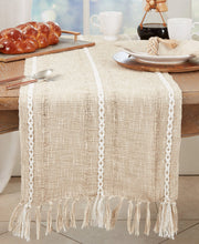 Woven Striped Table Runner, [product_price]- Greenhouse Home